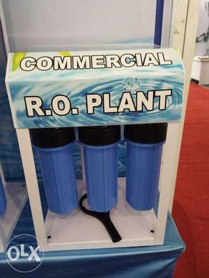 Commercial 25 Ltr RO Water Purifier White And Blue R.O Plant