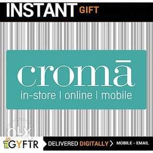 Croma E-Gift Coupon of Rs. /- Valid Till Aug 