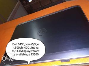 Dell e,core i5,3genration,4gb ram,320gb