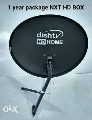 Dishtv videcon 1 year HD BOX and sundirect 1month package SD