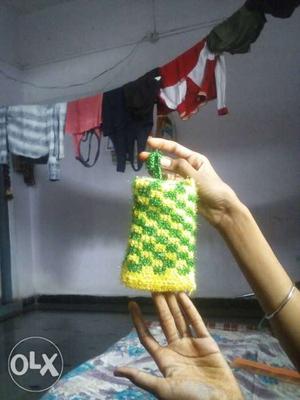 Green And yellow pouch