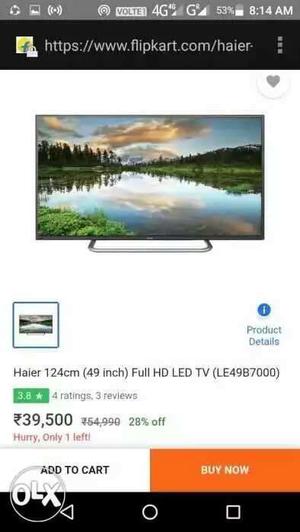 Haier Full HD Led TV Used Only 14 Months Still 10 months