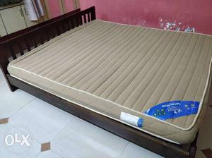 King size cot (6x6) along with mattress (Century)