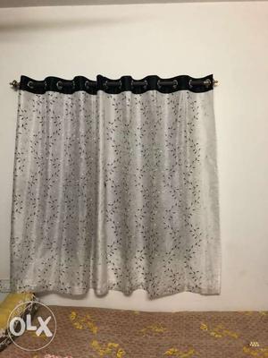 Organza with lining curtains