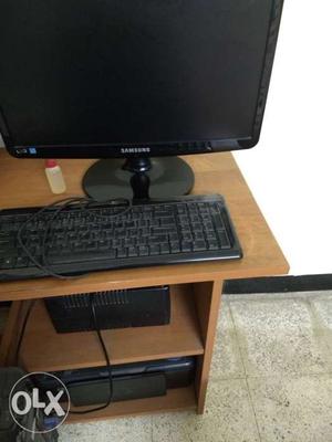 PC with Samsung monitor, logitech