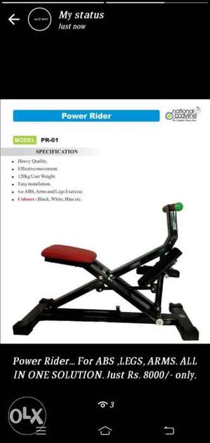 Power Rider for Abs,legs, Arms.. All In One
