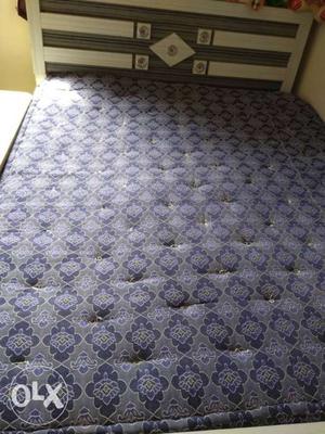 Quilted Blue Floral Mattress