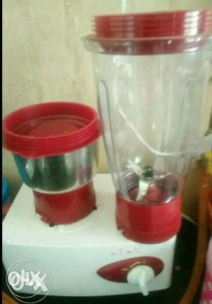 Red And White Mixer Grinder