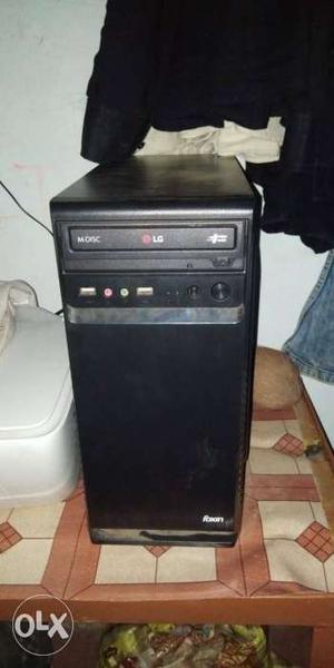 Set of computer with hp colour full printer.Its