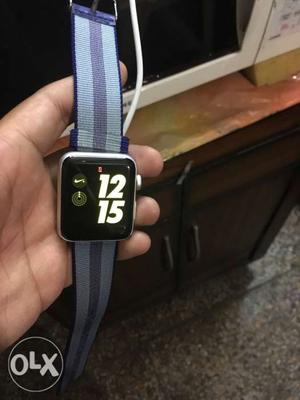Silver Aluminum Case Apple Watch With Sports Band