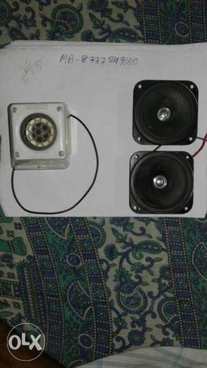 White And Black Speakers