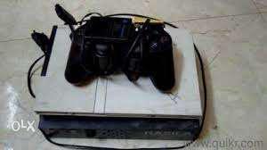 White Game Console With Controller