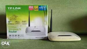 White TP-Link Wireless N Router With Box