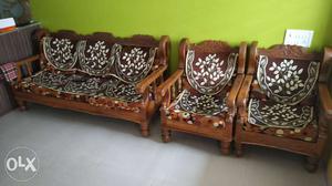 Wooden Sofa set 2+1, made of valsadi saag