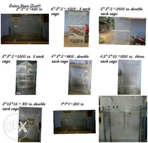 All types and all sizes steel cages and wooden breading box