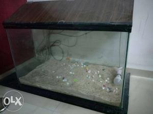 Black And Brown Framed Fish Tank