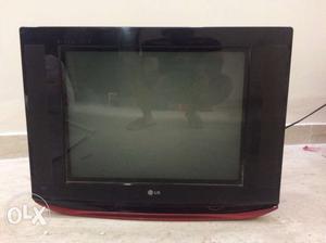 Black & Red LG Flat Screen TV
