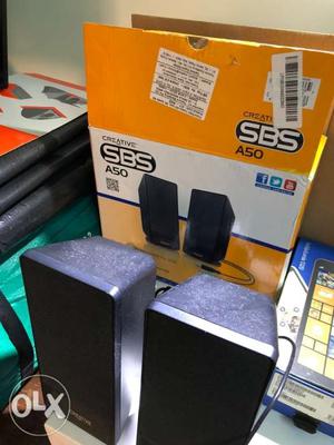 Black SBS 2.0 Multimedia Speaker With Box