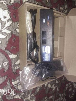 Black TATA Sky Cable Receiver With Box