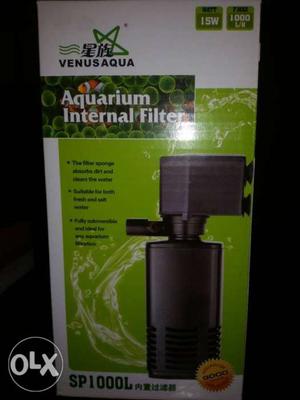 Black Venisaqua Aquarium Internal Filter Box