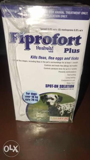 For dogs fiprofort kills fleas and ticks