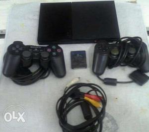 Play station 2 in good condition with 2 remote