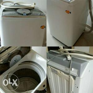 White Top-load Washing Machine Collage