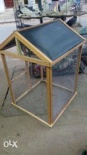 Wooden facny birds cages, Rajan Pets Shop,