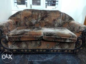 2 seaters, wood sofa