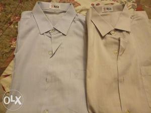 2 shirts in good condition used linen rs75 each