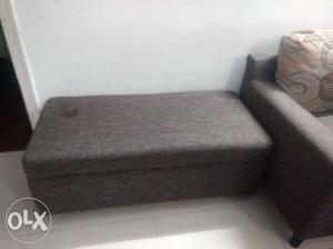 3 seater Sofa plus small diwan brown colour