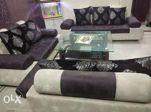 7seater sofa with centre table in a very good