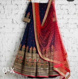 Beautiful lehanga choli material- banglori silk