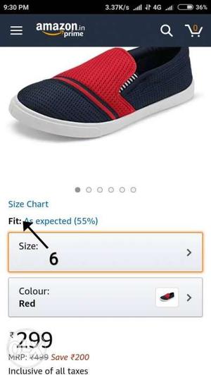 Brand New Blue And Red Slip-on Shoe snekars