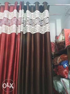 Brand new Long crush Patch Curtains just Rs.350