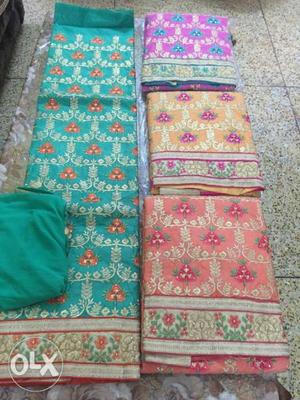 Chanderi Suit With Lining rs 999 Each