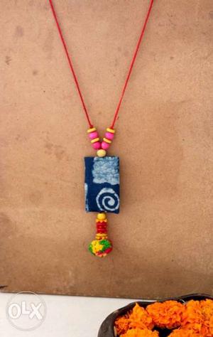 Fabric necklace for navratri... handmade product