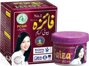 Faiza imported Fairness cream from Dubai