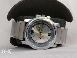 Fastrack silver bracelet new watch