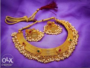 Glitzy Beads & Pearl Alloy Necklace Set Vol 1