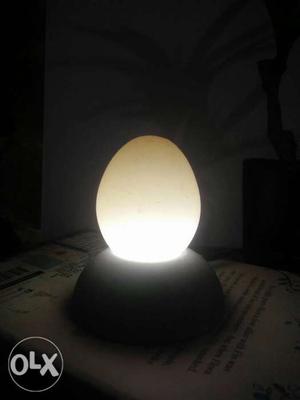 Hand crafted Night lamp. Made out of cement and