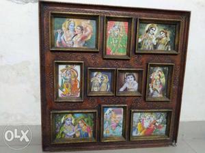 Hindu Deity Photo Collage Wall Decor