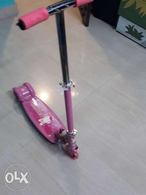 Kids scooter pink colour brand new, age group 5-6
