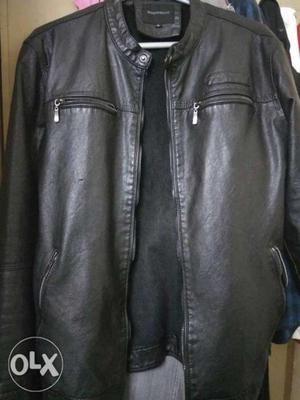 Leather jacket of size M fits for shirt size