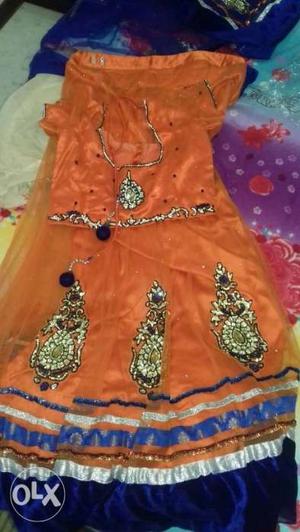 Lehenga with blouse and dupatta..no defects