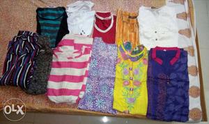 New unused and sparingly used tops anarkalis and