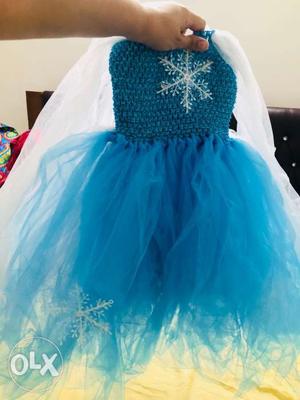 Princess Elsa Frozen Gown - 2 to 3 yrs