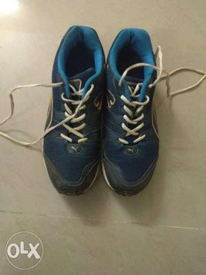 Puma Size-8 Sport Shoes (Blue Colour)