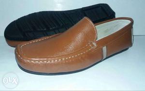 Pure leather driving shoes