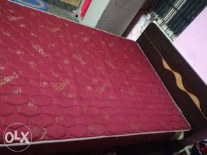 Red And Black Floral Mattress